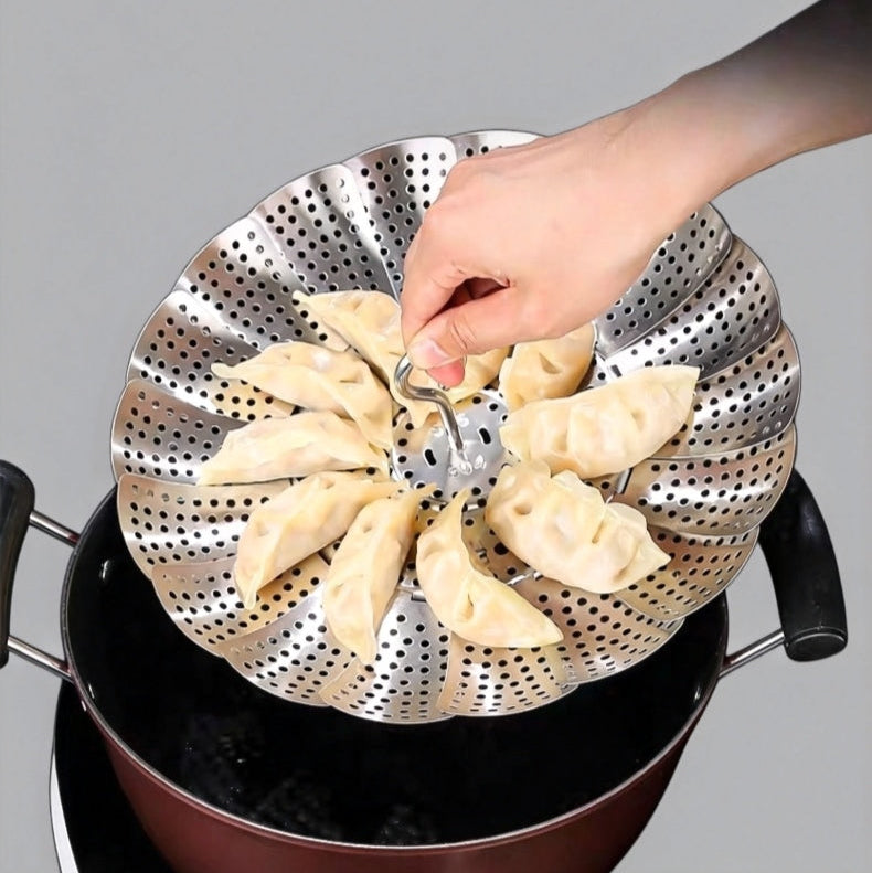 Stainless Steel Adjustable Expanding Steamer Rack
