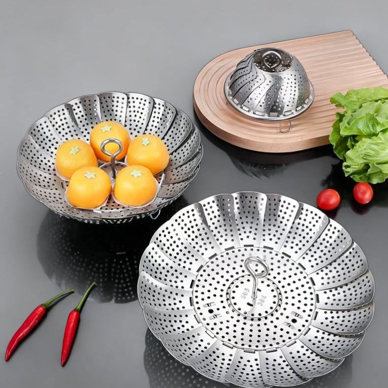 Stainless Steel Adjustable Expanding Steamer Rack