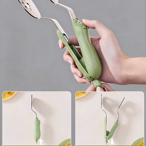 Japanese Stainless Steel Spatula Tongs (Food Tongs)